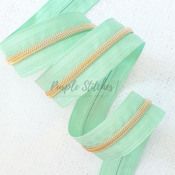 Rectangle Pull Zipper Pack - Lime Zipper Tape with Violet Teeth Rectangle Pull Zipper Pack - Lime Zipper Tape with Violet Teeth
