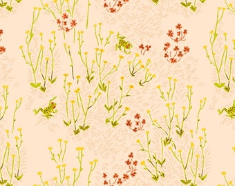 Tall buttercup Pink - West Hill - Heather Ross Windham 100% cotton quilting UK Shop 52877-1