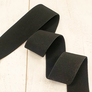 30mm / 1.18&quot; BLACK Elastic band waist band elastics , Soft elastic Sewing dressmaking UK shop