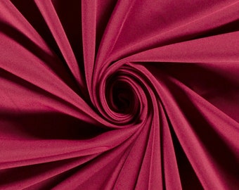 Rosa fucsia - Maglia sportiva tinta unita, spandex, poliestere spandex, spandex, abbigliamento da ballo, sartoria in jersey sportivo al quarto di metro Negozio nel Regno Unito