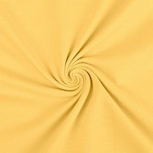 Light Yellow - Plain Cotton Jersey cotton jersey dressmaking UK Shop
