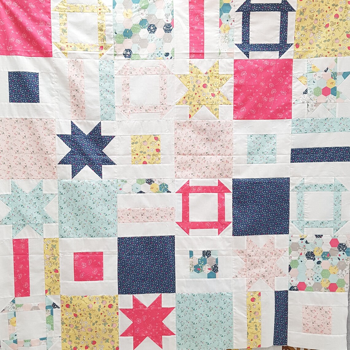 Dashing Star Quilt Pattern digital pdf pattern INSTANT Etsy