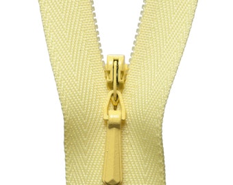 Amarillo prímula 503 - Cremallera invisible YKK - Varias tallas