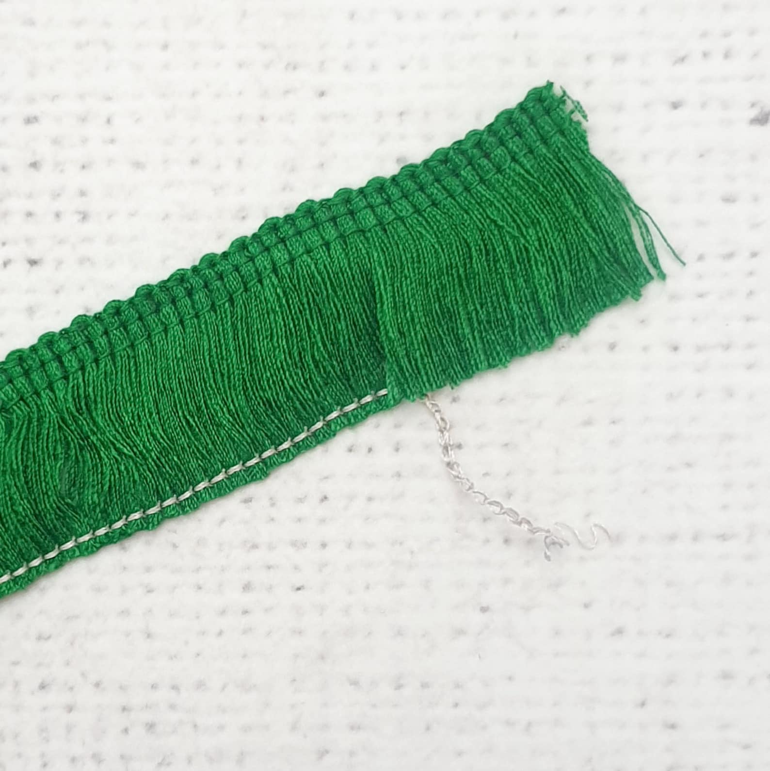 GREEN Fringe Trim 2.5cm / 1'' Wide Viscose Silky Brush Etsy UK