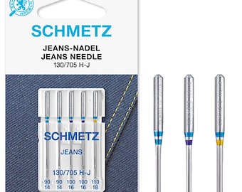 Aguja Schmetz Jeans - Talla 90 - 110 - Agujas Para Máquinas De Coser, Tienda Reino Unido
