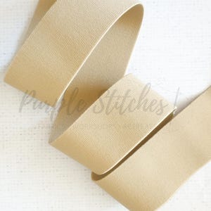 1.5 inches / 38mm DARK BEIGE Elastic band waist band elastics , Soft elastic Sewing dressmaking UK shop