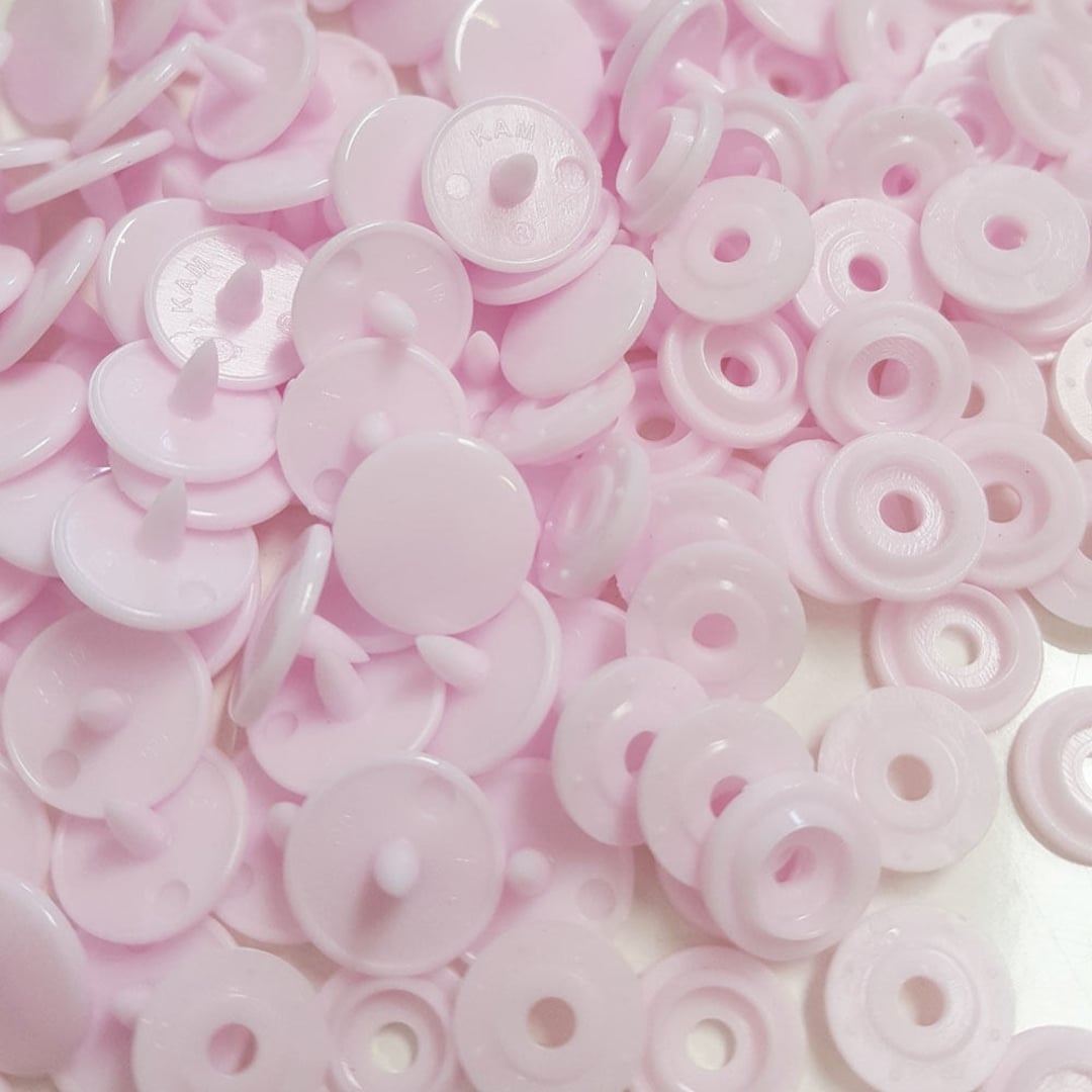 GENUINE KAM Snap Pale Pink Gloss KAM Snaps Size 16 / T3 / 10.7mm