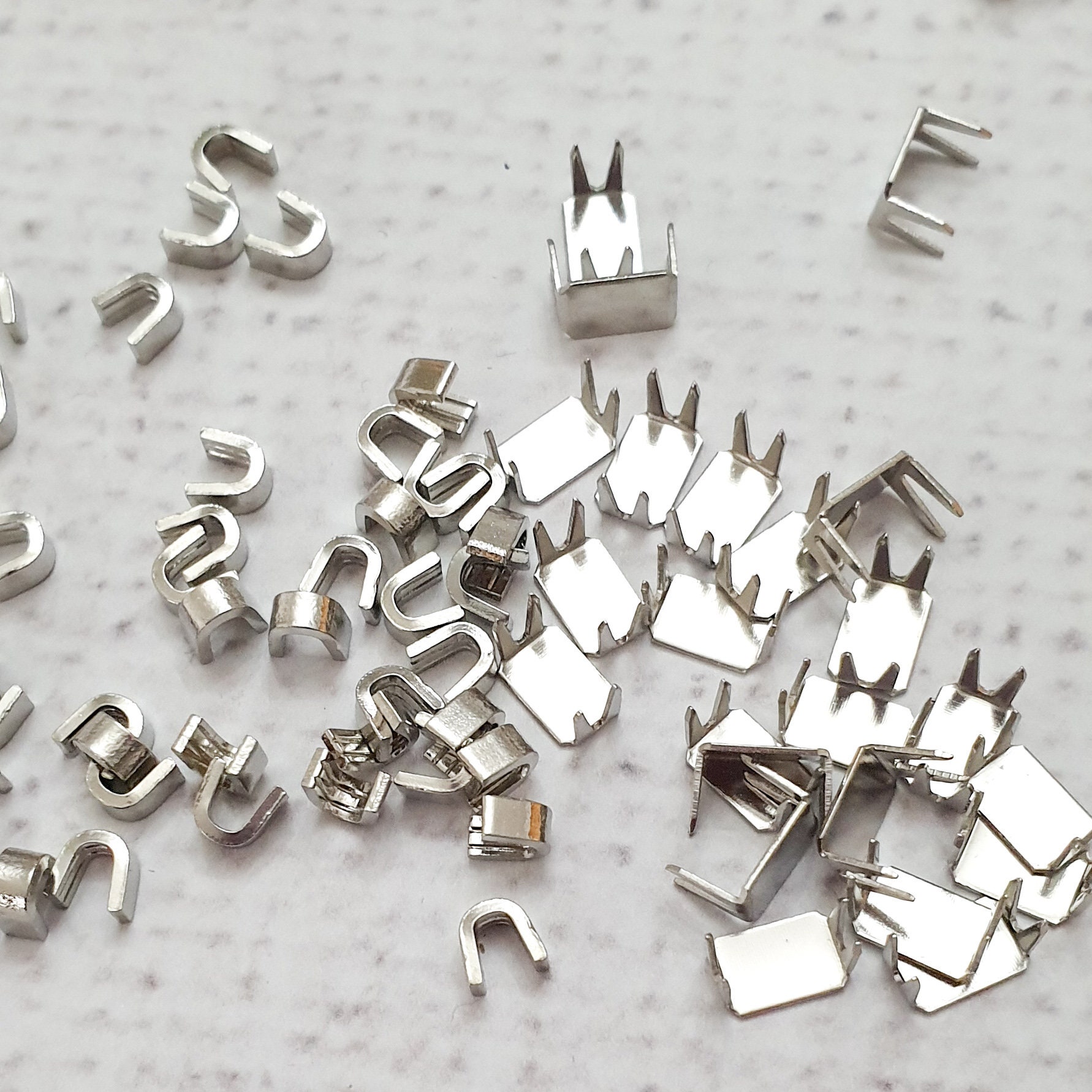 SILVER Metal Zipper Stopper for 5 Zipper Tape Zip Stopper Etsy UK