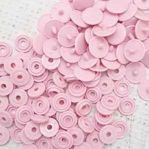 GENUINE KAM Snap Medium Pink Gloss KAM snaps - Maat 16 / T3 / 10.7mm Plastic Snap Poppers polyacetaal hars snaps bevestiging B57 - Medium Pink