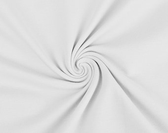 Hellgrau - Plain Tricot Baumwolljersey Baumwolljersey Schneiderei UK Shop