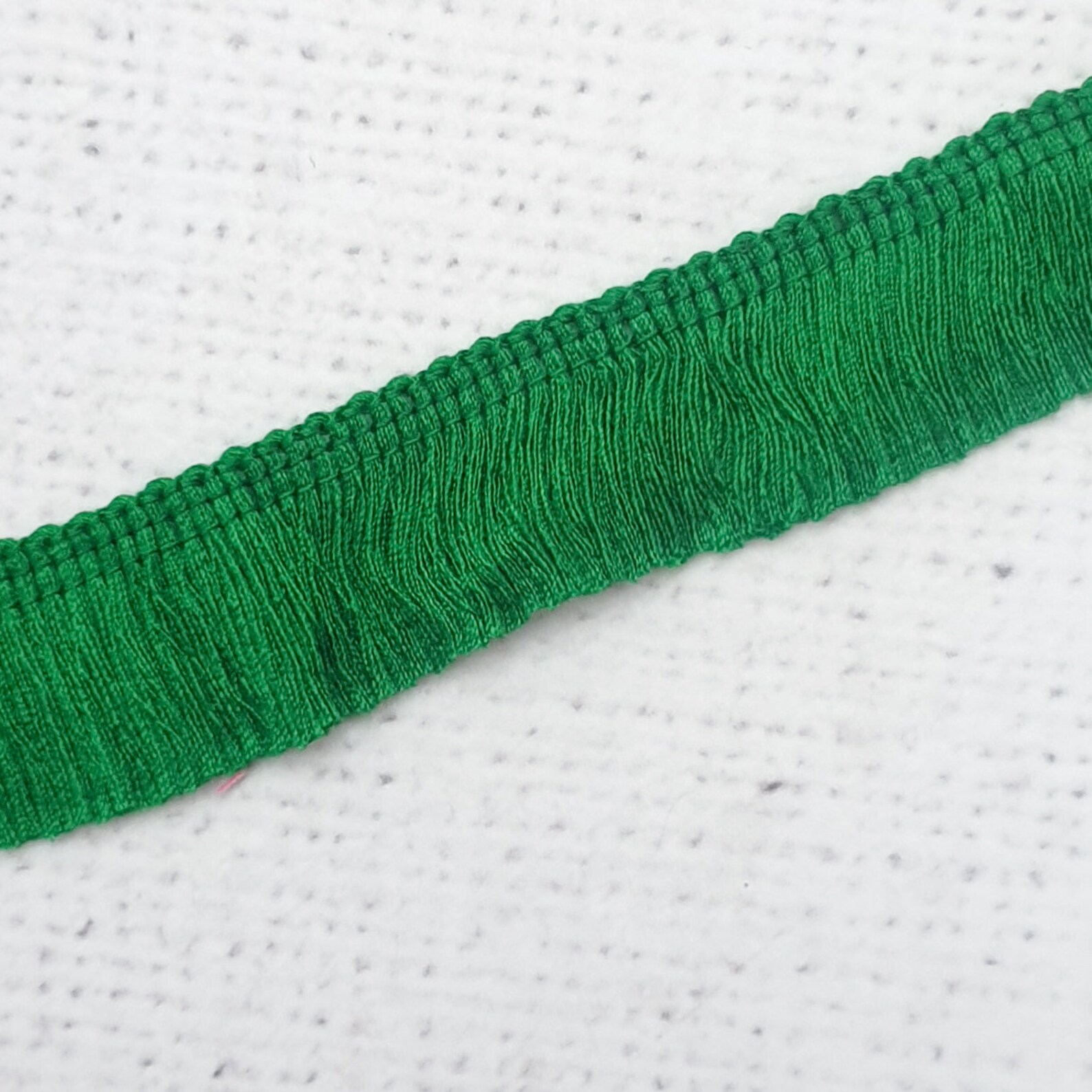 GREEN Fringe Trim 2.5cm / 1'' Wide Viscose Silky Brush Etsy UK
