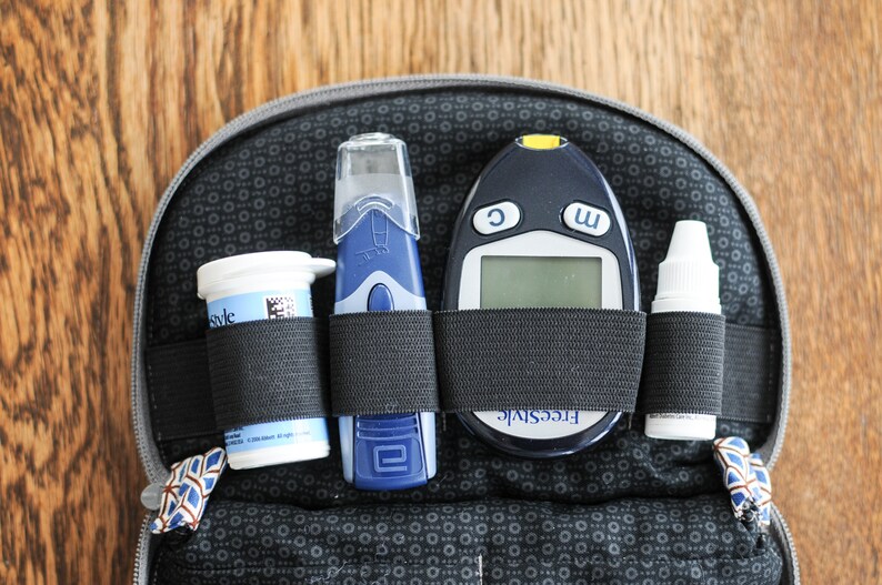 Men's diabetic case. Glucose meter kit. Compact blood Etsy