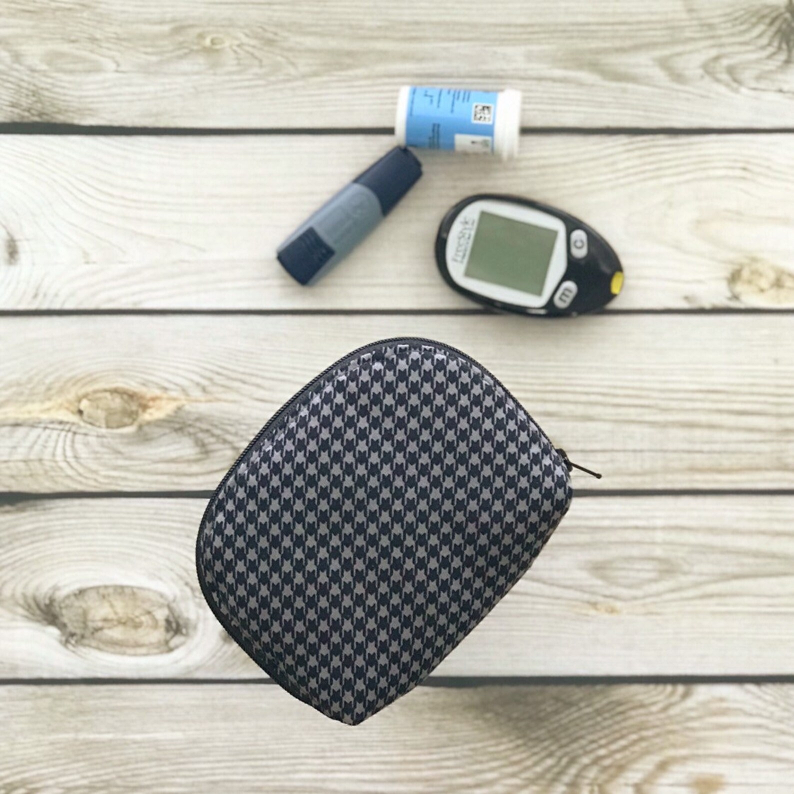 Diabetic bag. kit. Blood glucose meter case. Small Etsy