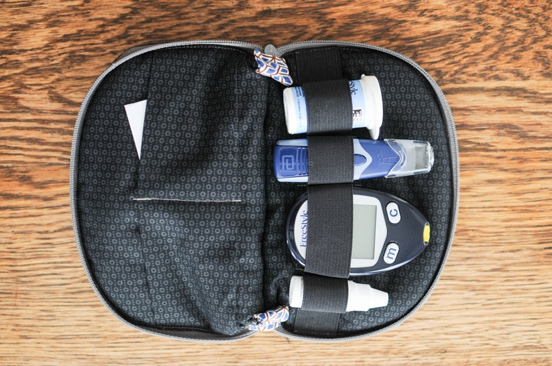 Men's diabetic case. Glucose meter kit. Compact blood Etsy