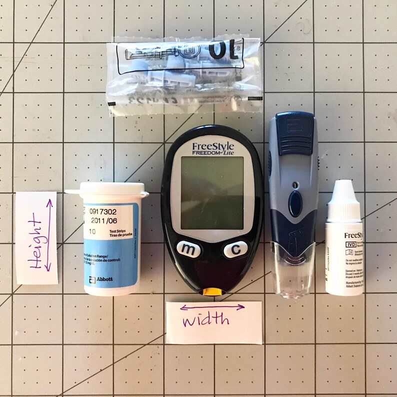 Men's diabetic case. Glucose meter kit. Compact blood Etsy