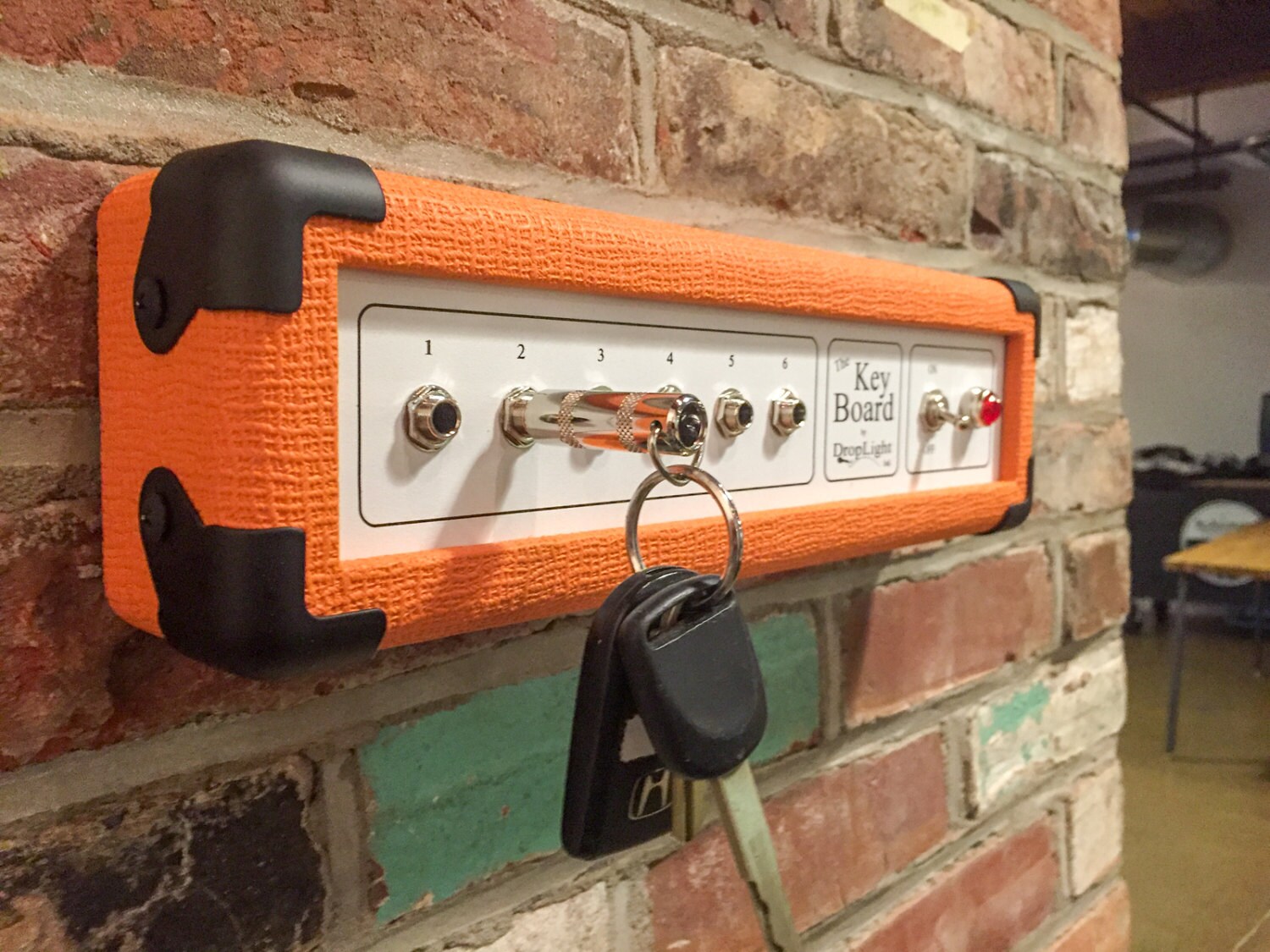 Wall Key Rack Wallmounted Key Holder Guitar Amp Key Holder Etsy