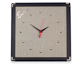 Personalized Guitar Gift, Guitar Clock, Gift for Guitar Player, Guitar Lover Gift, Guitarist Gift, Guitar Player Gift, Guitar Amp Wall Clock