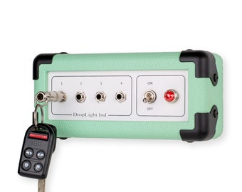 Seafoam Green Key Hanger, Guitar Amp Inspired Key Holder, Musician Gift