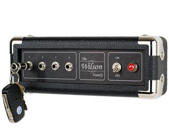 Personalized Key Holder, Guitar Amp Key Holder,  Gift for Guitarists, Wedding Gift, Housewarming Gift