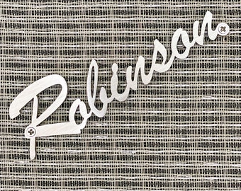 Fender Style Amp Badge – Custom Stainless Steel Nameplate – Brushed, Powder Coated or Polished