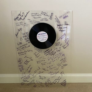 Wedding Guest Book - Custom Record with your name, song, date