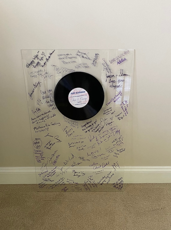 Wedding Song Guest Book Custom Record Etsy