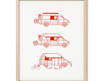 Vanlife Art Print (Archival Paper)