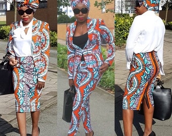 kitenge trouser suit