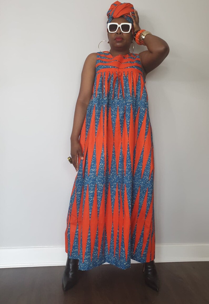 Tatiana African Fabric African Print Ankara Cami Sleeve | Etsy