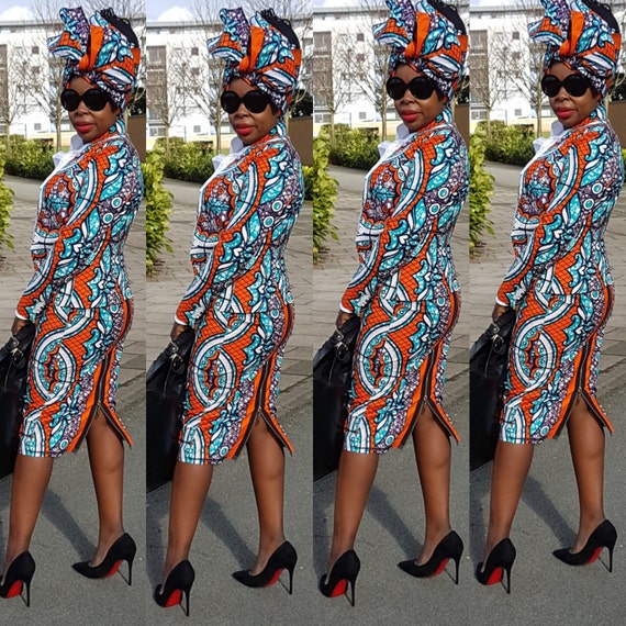 kitenge trouser suit for ladies