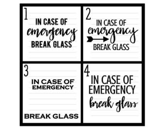 Download In Case Of Emergency Break Glass Svg