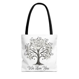 Personalisierte Nana Tragetasche, Geschenk für Oma, Familientreffen, Muttertag, Geburtstagsgeschenk, umweltfreundliches Einkaufen