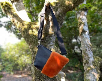 Fanny Pack Hip Bag en Alpaca y cuero-Belt Bag-Festival Bag-Southwestern bag-Woodside Goods