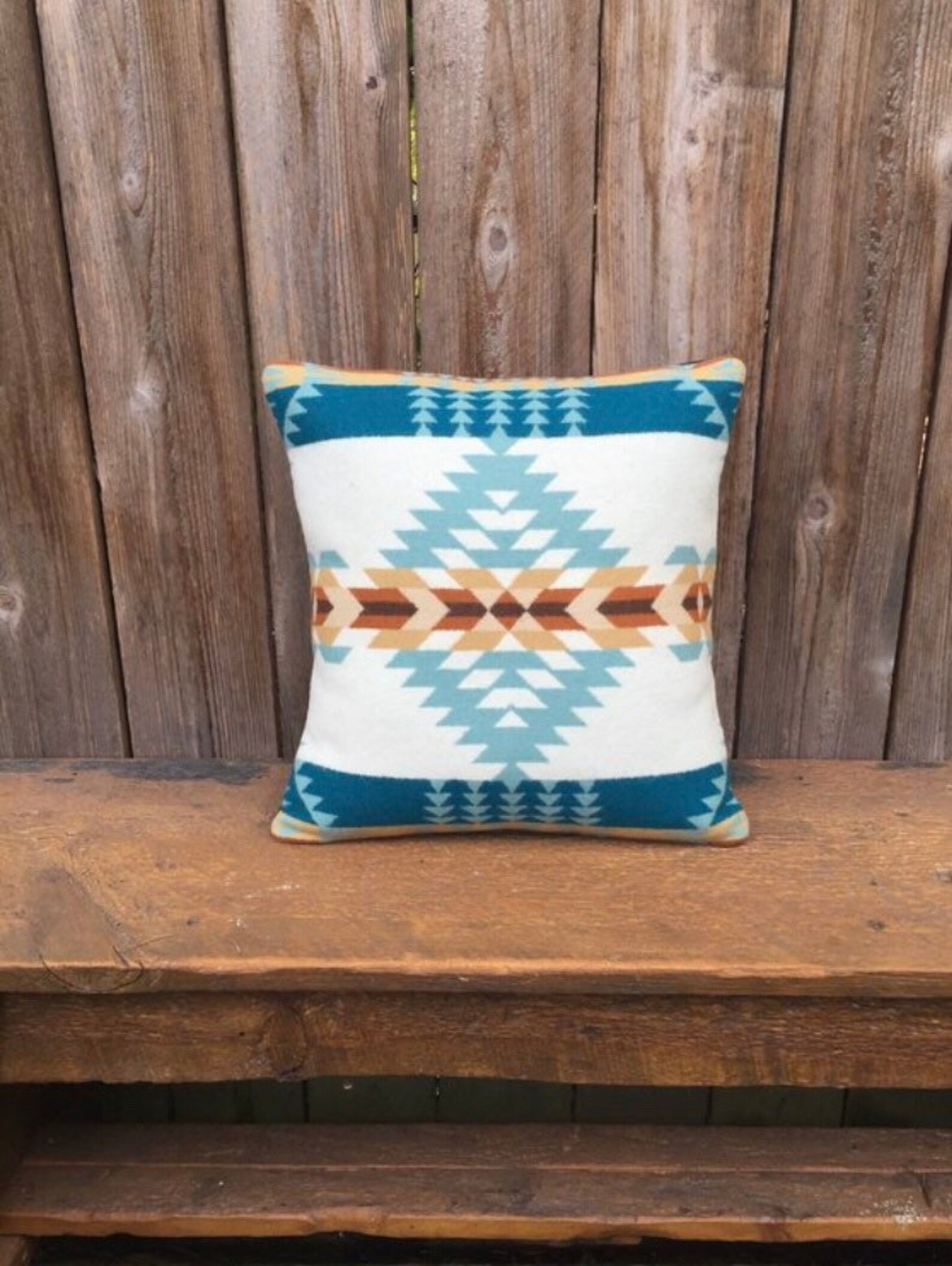 Tribal Crib Blanket in Pendleton wool Rancho Arroyo Aqua Wool Etsy