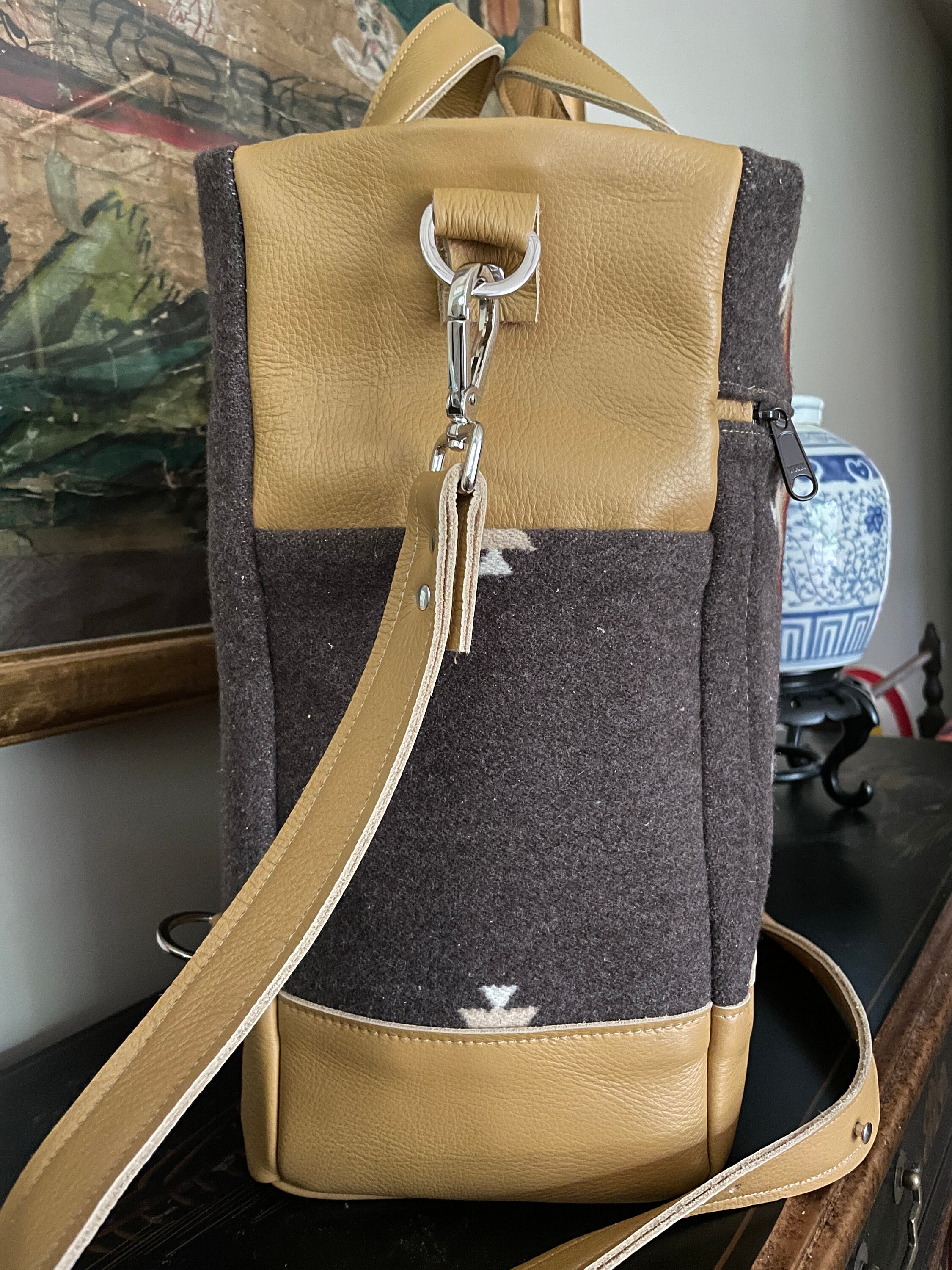 Gender Neutral Backpack Gender Neutral Backpack, Diaper Bag, Satchel, Weekender in Wool and ...