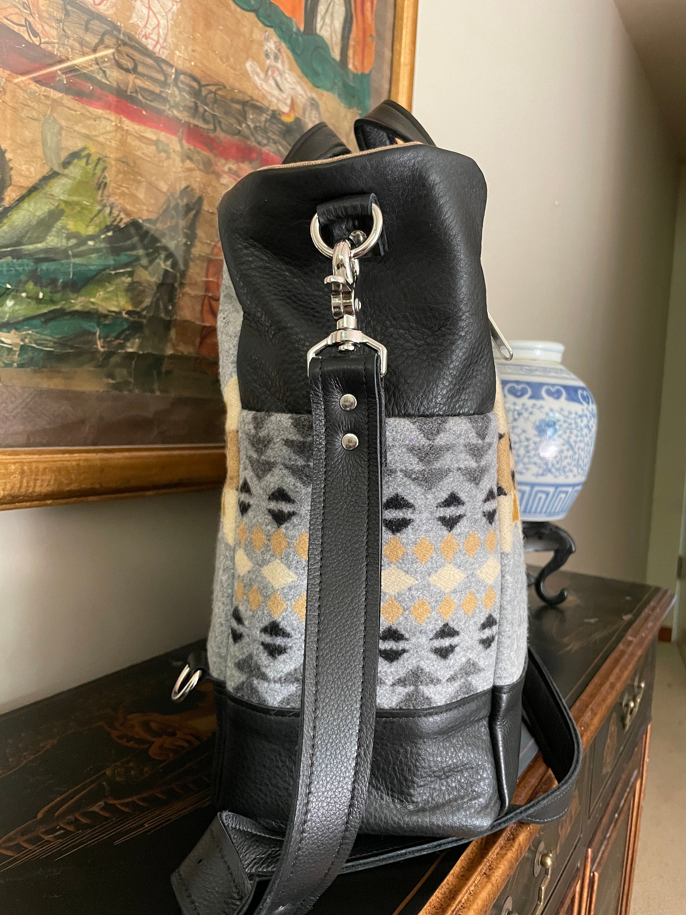 Gender Neutral Backpack Gender Neutral Backpack, Diaper Bag, Satchel, Weekender in Wool and ...