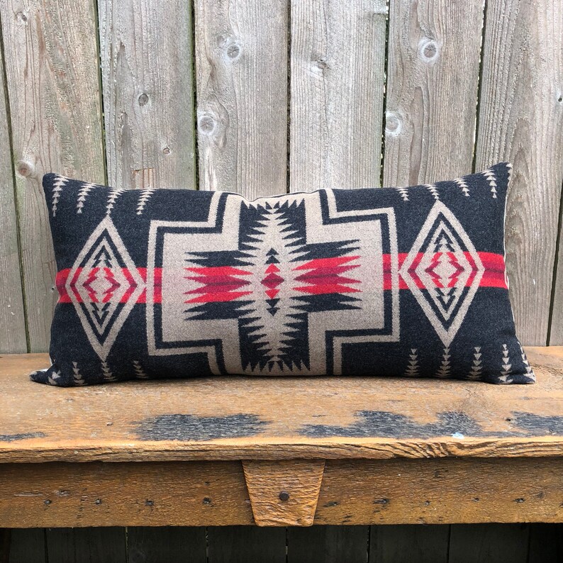 Tribal Wool pillow cover in Pendleton wool HardingNative Etsy