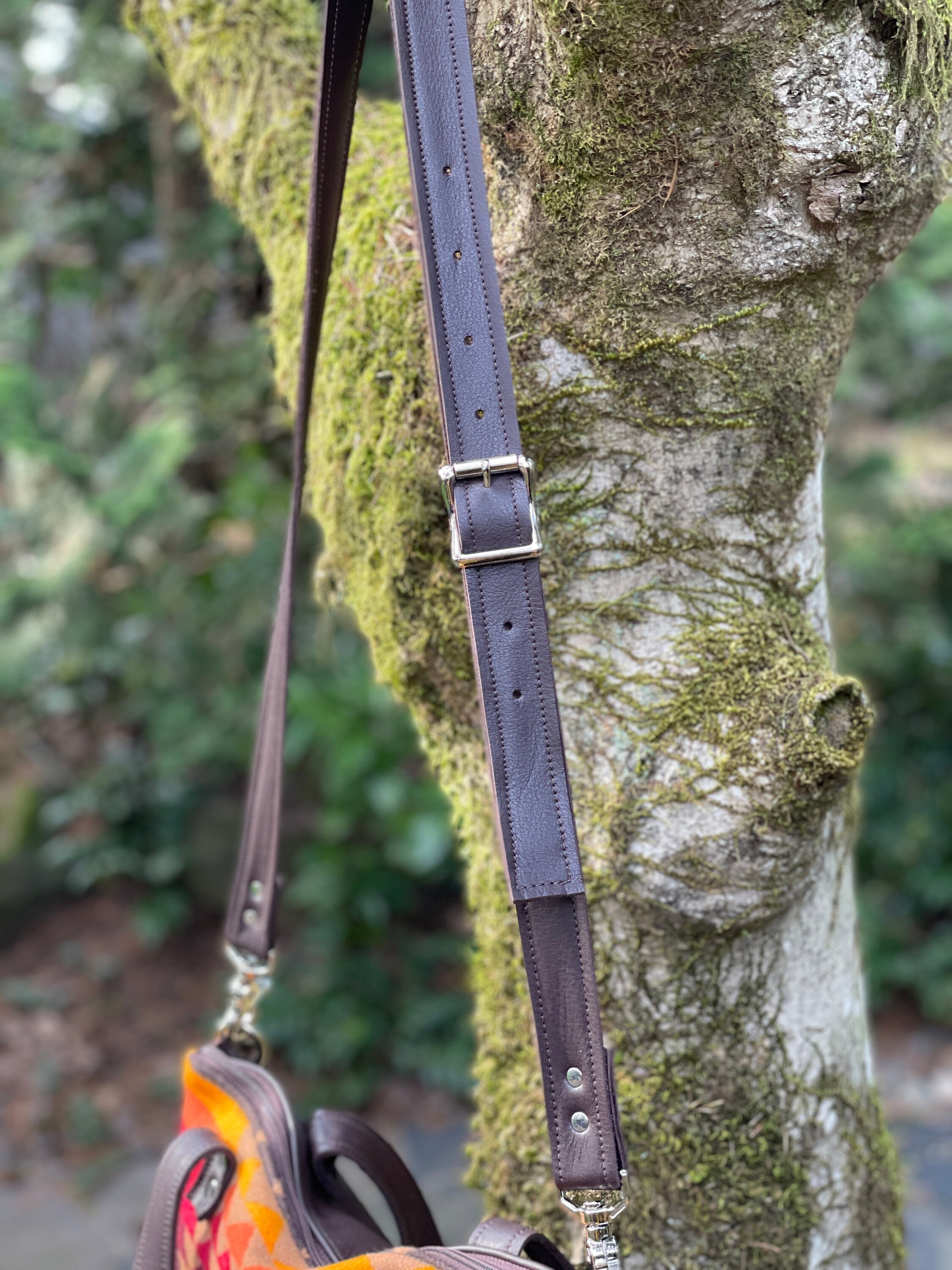 Large Fringe Crossbody Tote Bag in Oregon Woolhardingbrown Etsy