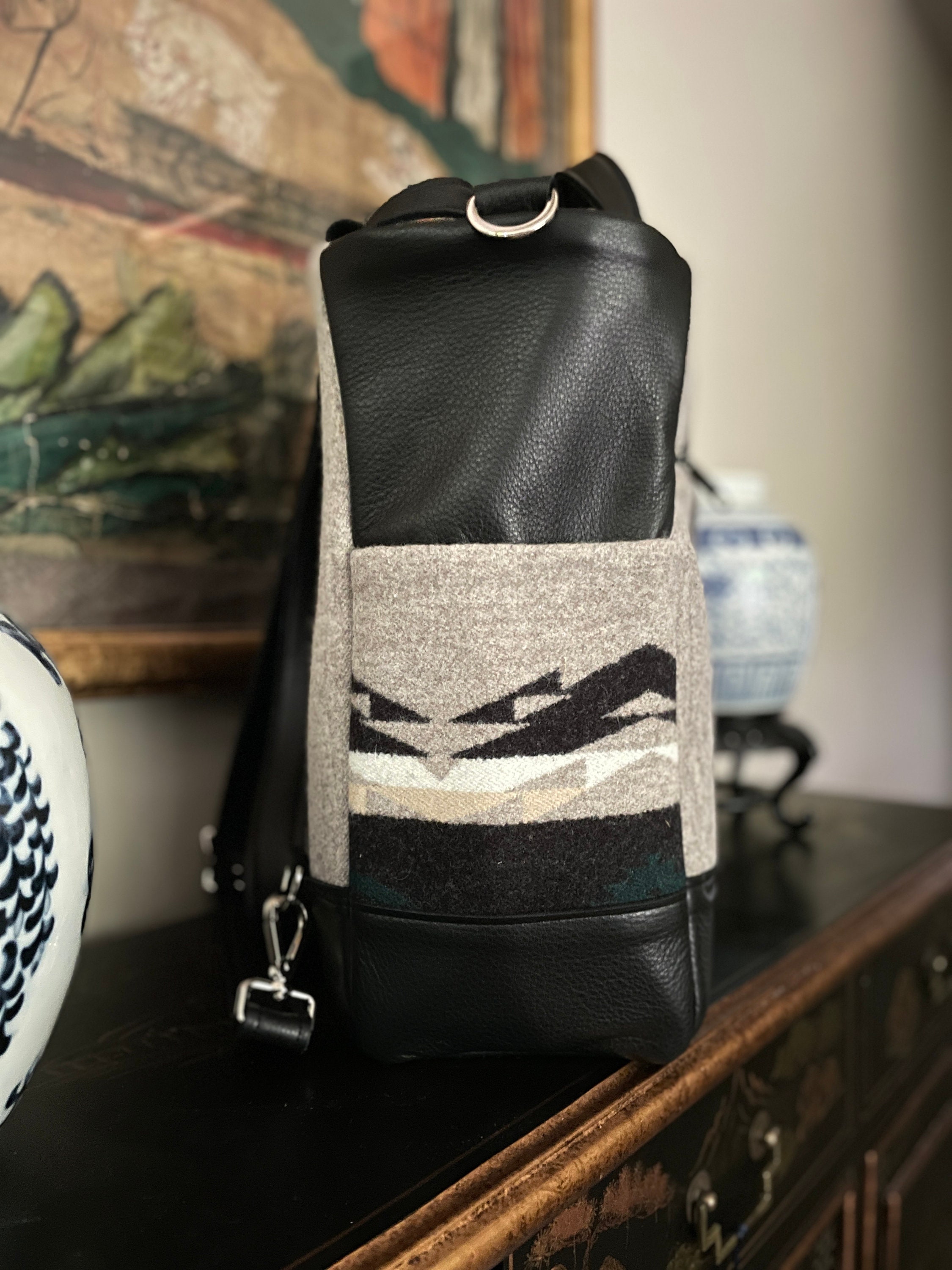 Gender Neutral Backpack Gender Neutral Backpack, Diaper Bag, Satchel, Weekender in Wool and ...