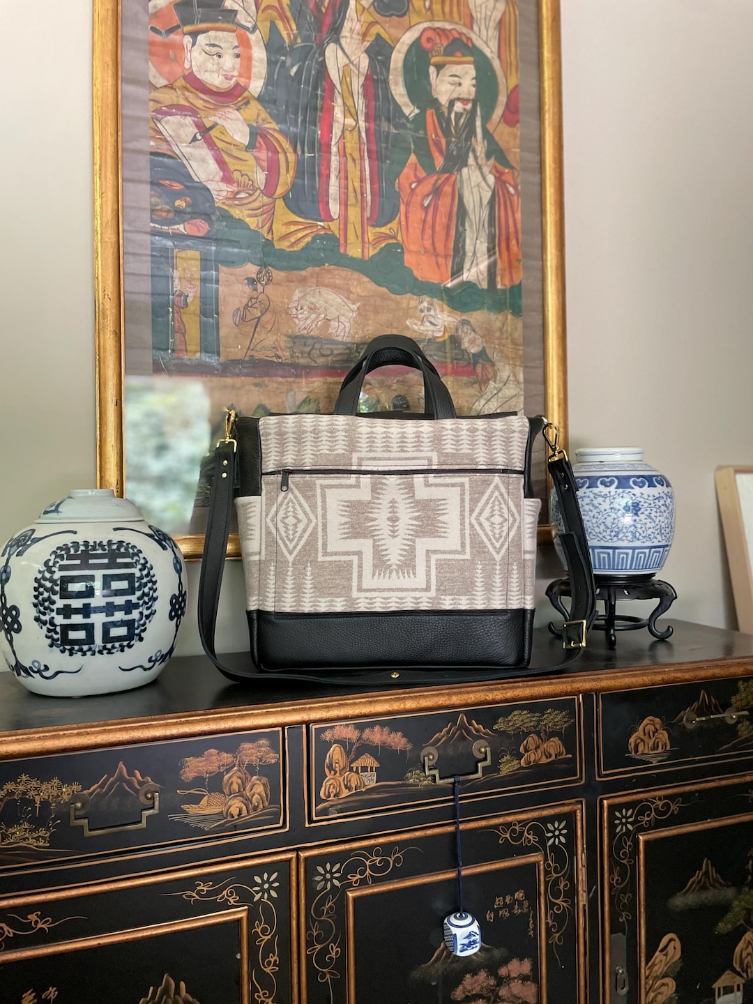 Gender Neutral Backpack Gender Neutral Backpack, Diaper Bag, Satchel, Weekender in Harding Wool ...