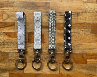 Wrist strap key ring. Elegant cotton key holder. Lovely gift to receive or give.