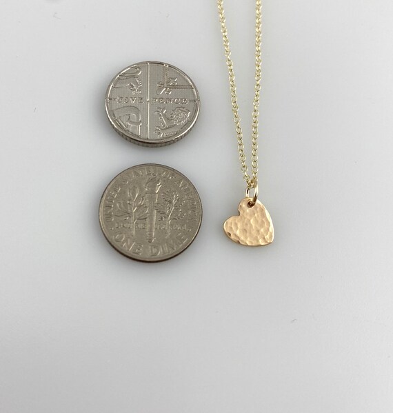 9ct gold heart necklace sale