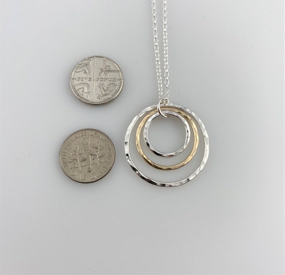 Interlocking double circle necklace – JQIN BRANCHES