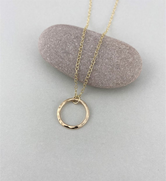 9ct Yellow Gold Interlocking CZ and Plain Gold Circles Necklace – Keanes  Jewellers