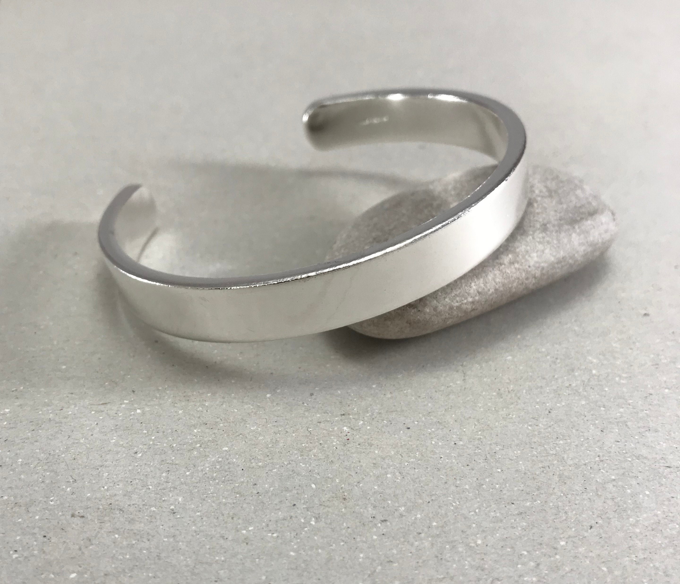 NadinArtDesign Wide Silver Cuff Bracelet For Men. Solid Sterling India |  Ubuy