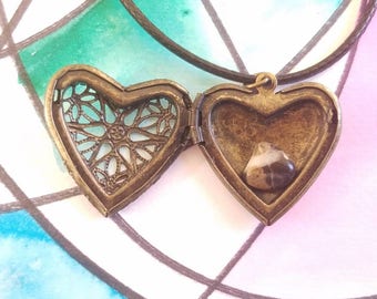 heart inside locket etsy