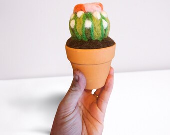 Pincushion | Needle Felted | Cactus