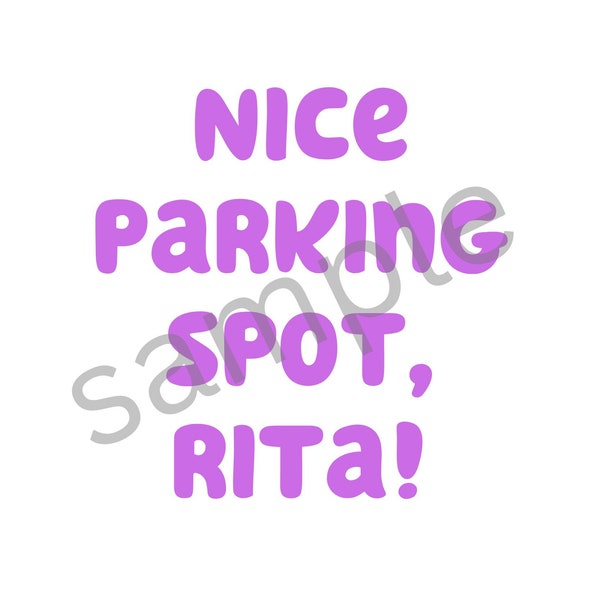 Nice Parking Spot Rita Bluey Shirt - Etsy Canada