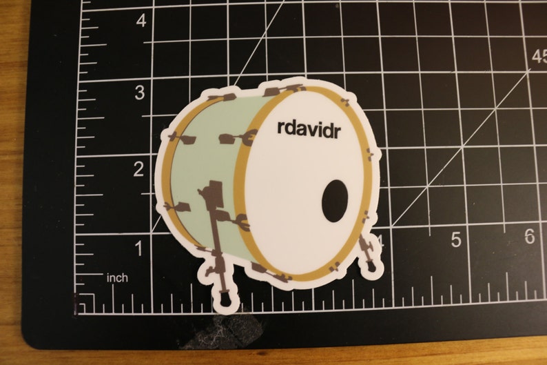 Rdavidr Bass Drum Sticker Etsy