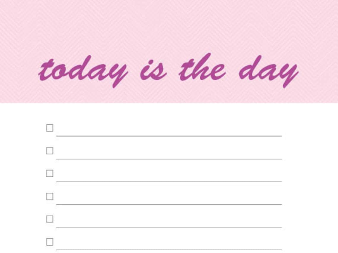 Pink to do list printable planner checklist a5 planner | Etsy